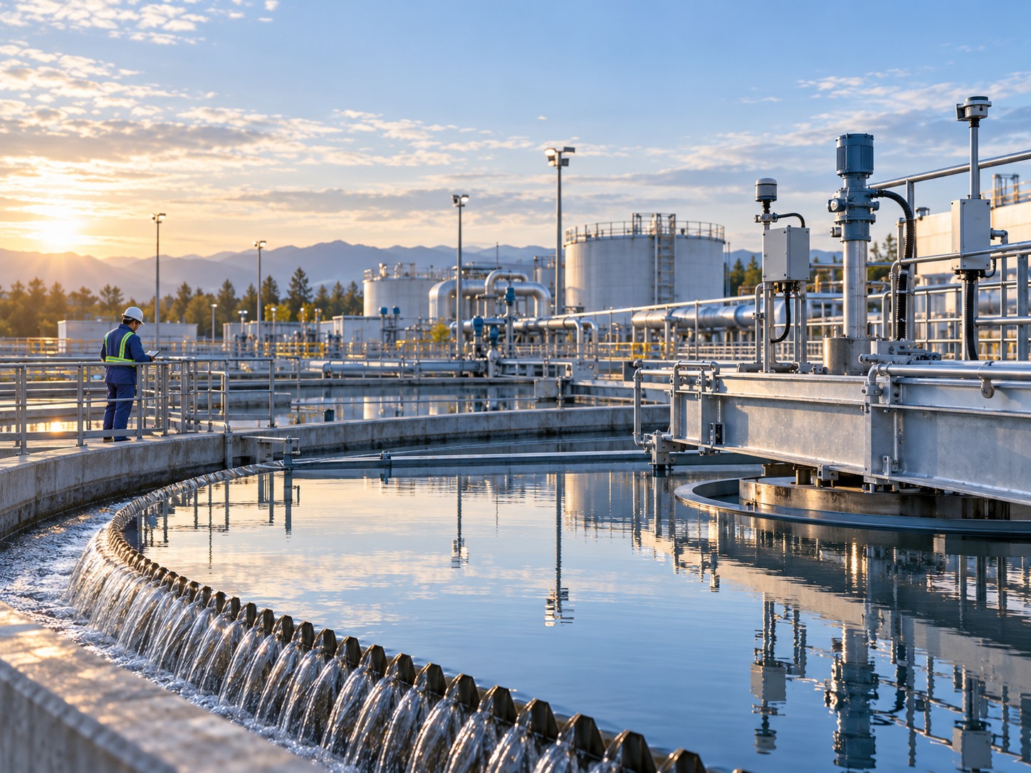 Modern water and wastewater treatment facility